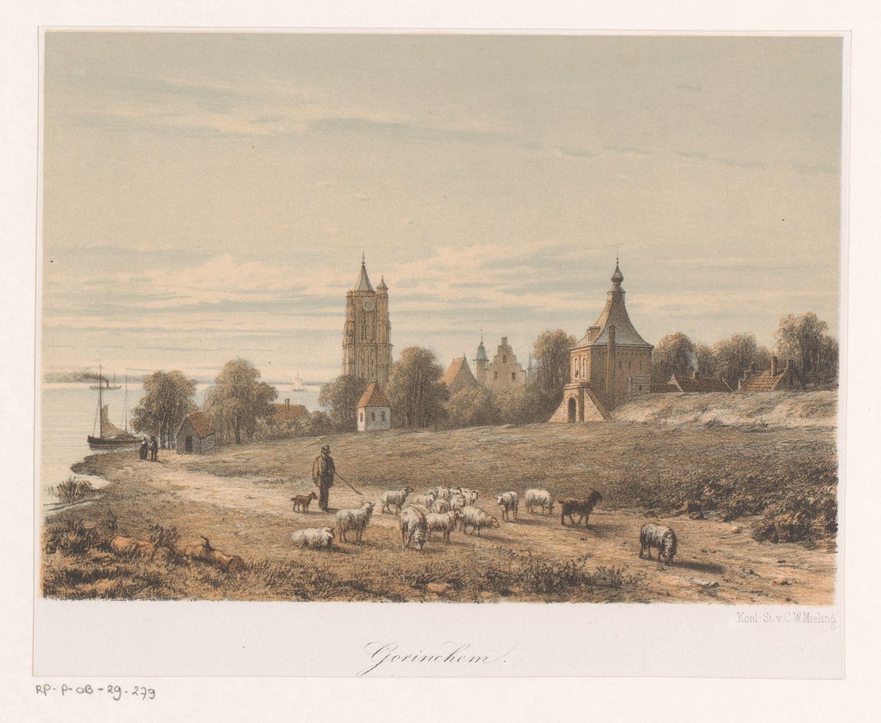 Vue sur Gorinchem - Anonymous