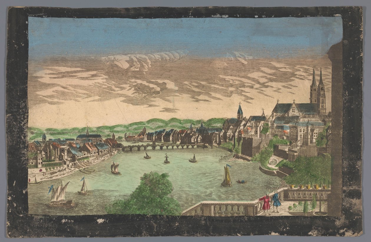 Vue de la ville de Bâle - Anonymous