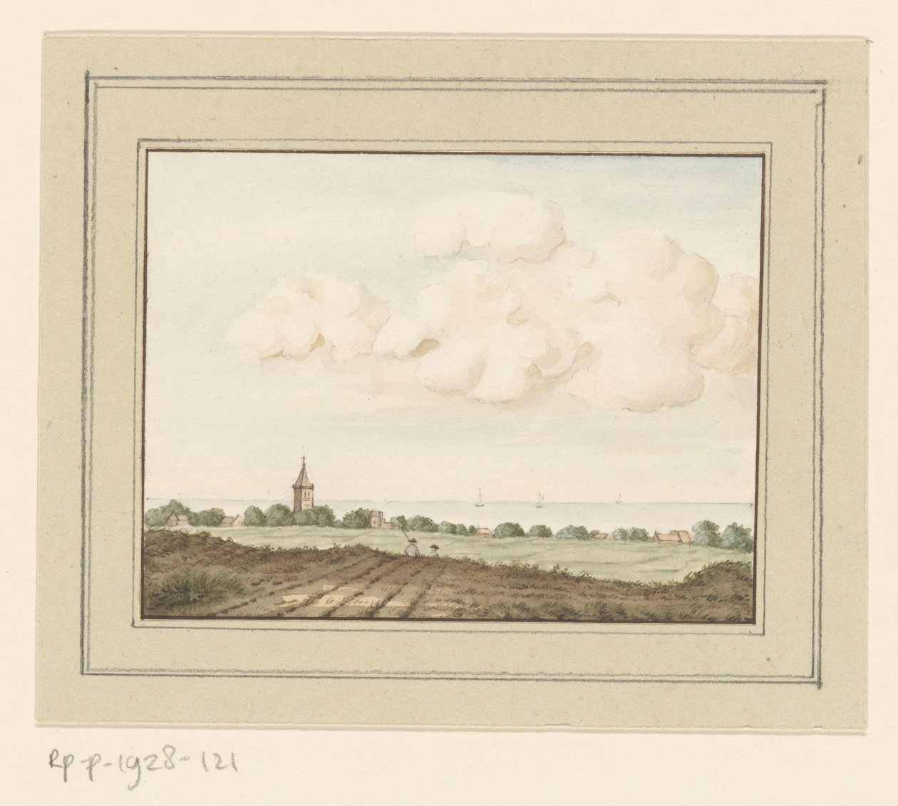 Vue du village de Huizen - Anonymous