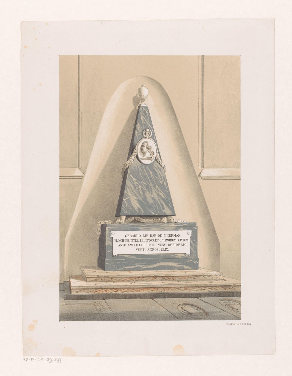 Monument funéraire de Gerard Meerman - Anonymous