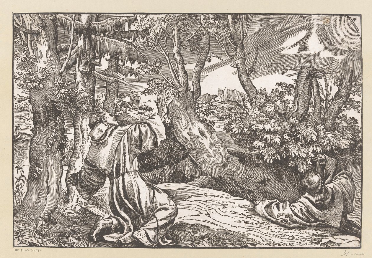 Saint François reçoit les stigmates - Anonymous