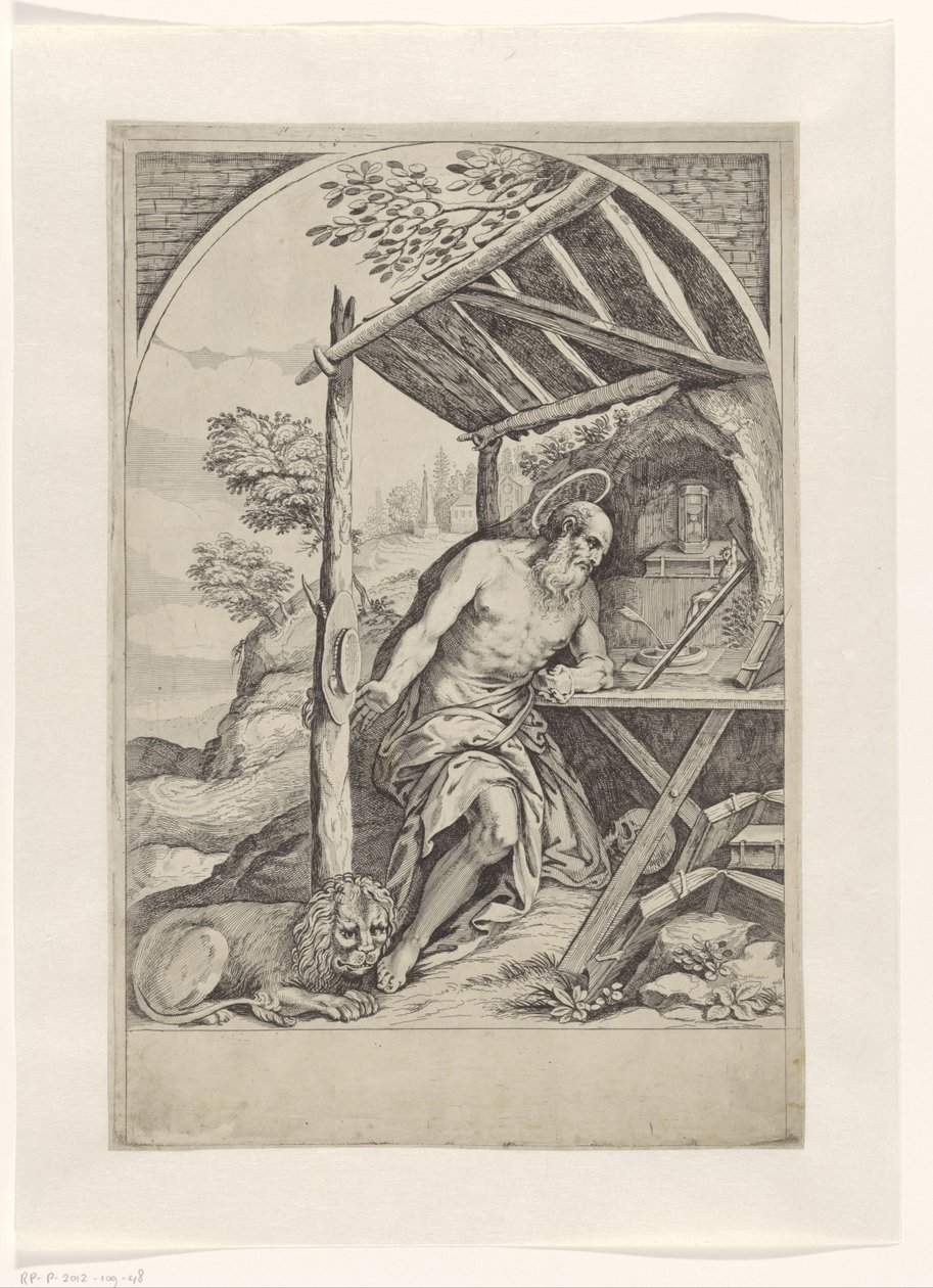 Saint Jérôme dans le désert - Anonymous