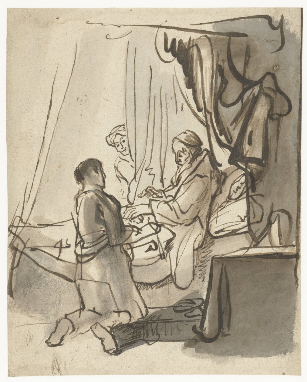 Isaac bénit Jacob - Anonymous