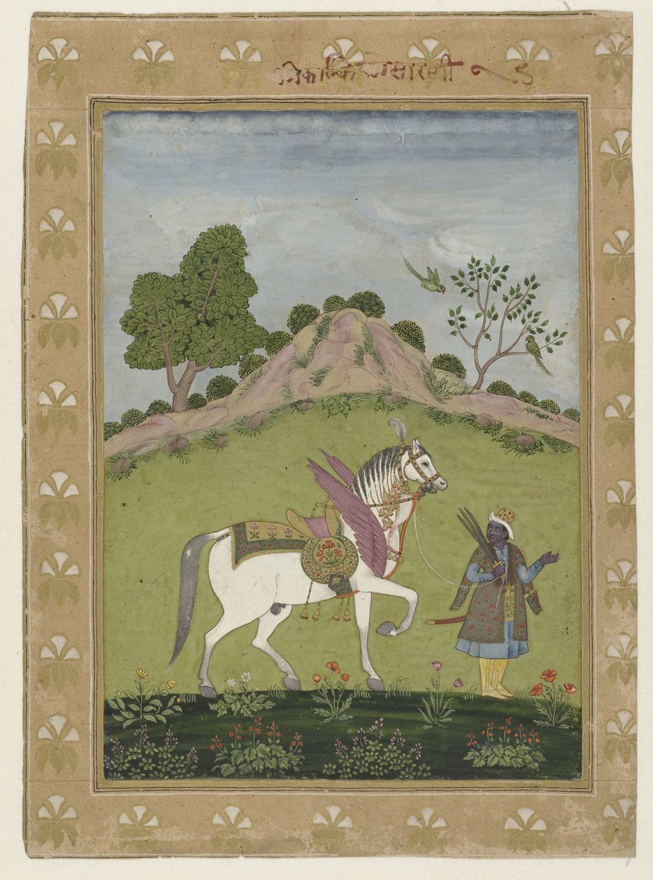Kalki avec son cheval blanc Devadatta - Anonymous