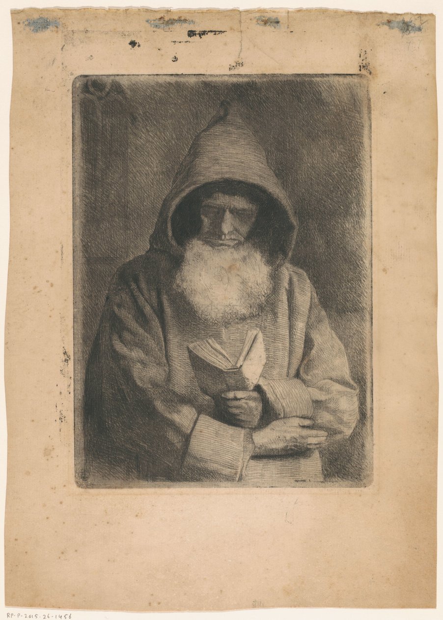 Moine lisant - Anonymous