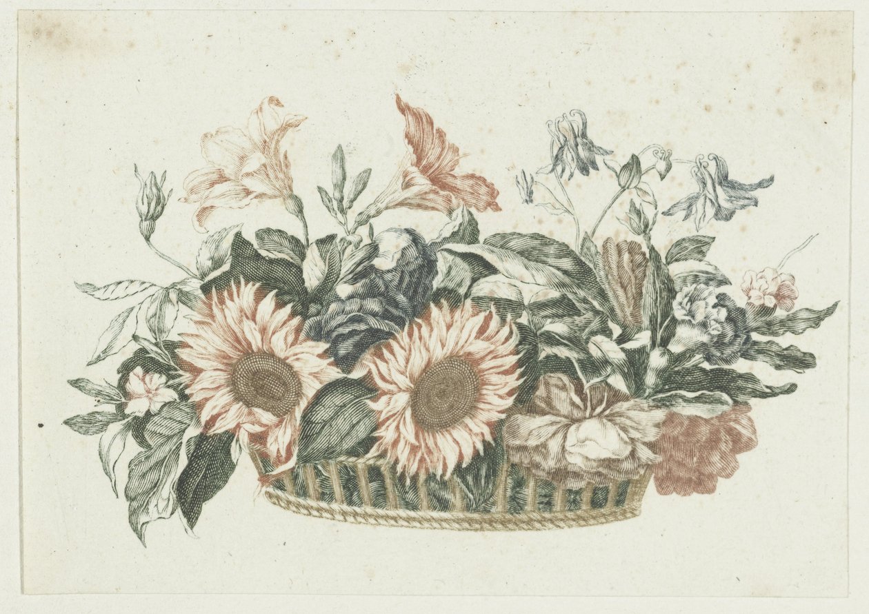 Panier de fleurs - Anonymous