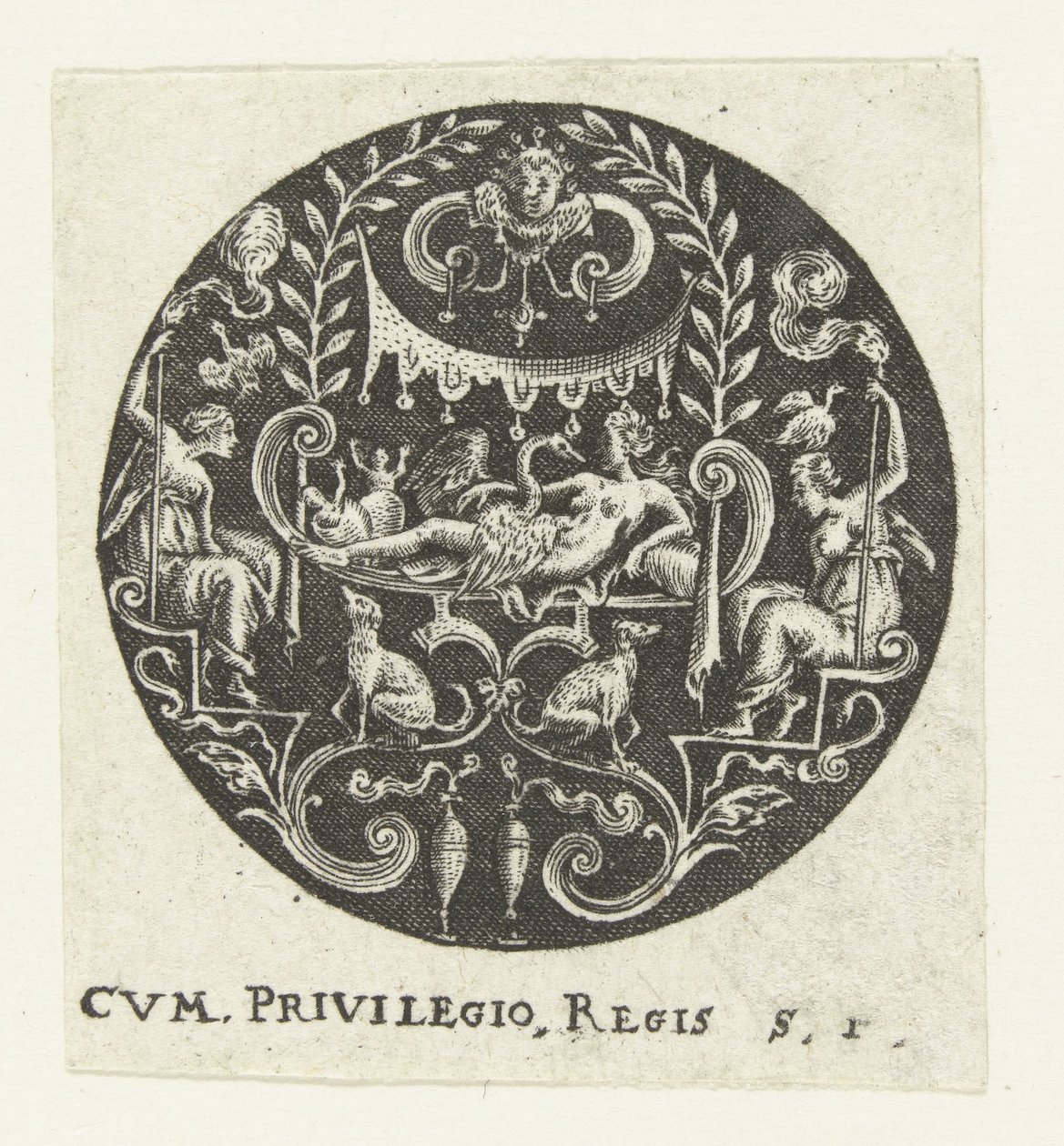 Médaillon avec Léda - Anonymous