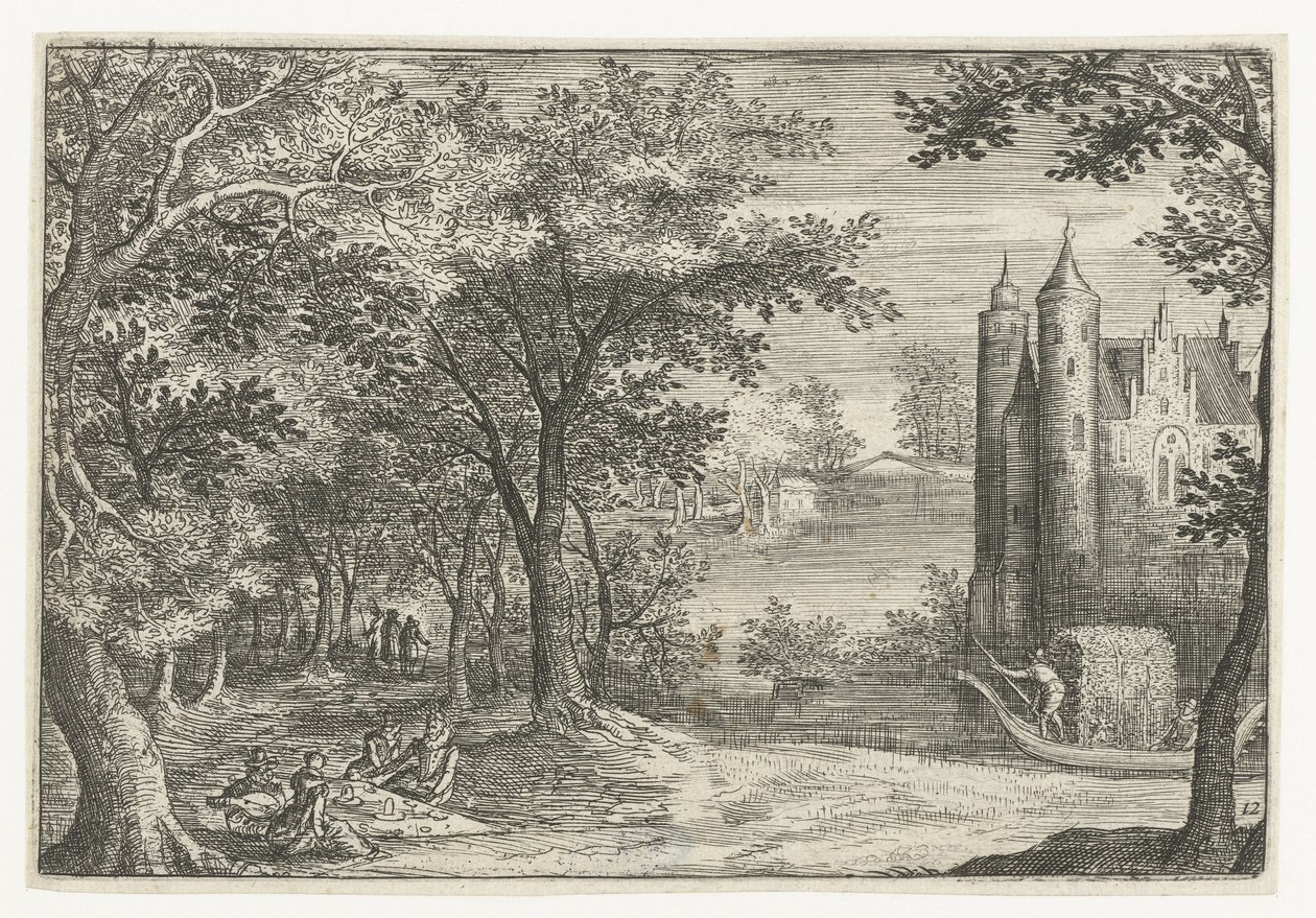 Pique-nique au bord de la forêt près d
