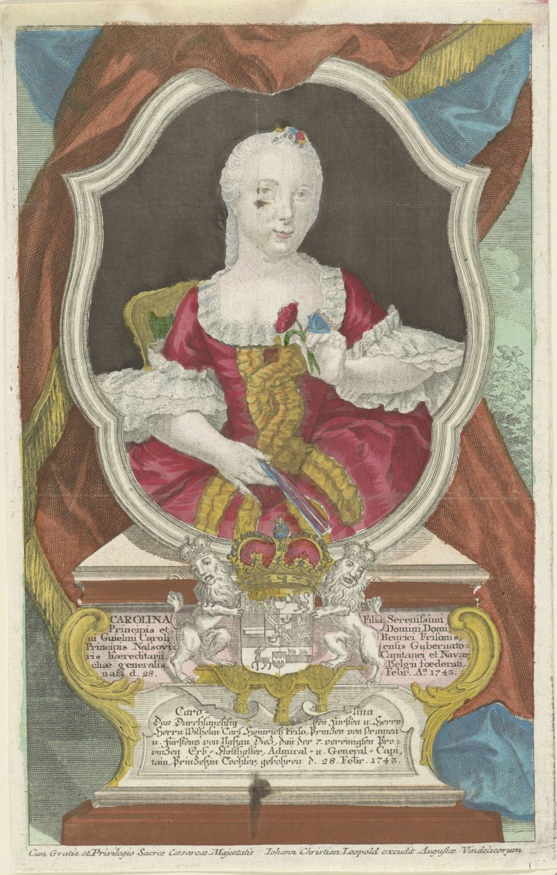 Portrait de Carolina, princesse d