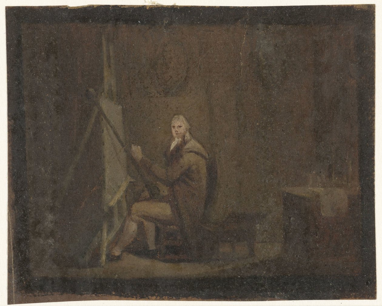 Peintre dans son atelier - Anonymous