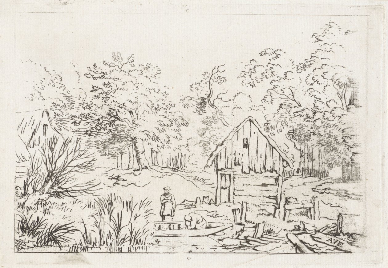 Grange au bord de l