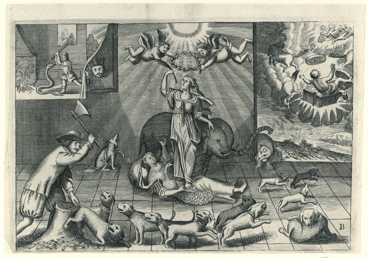 Caricature des Anglais, 1673 - Anonymous