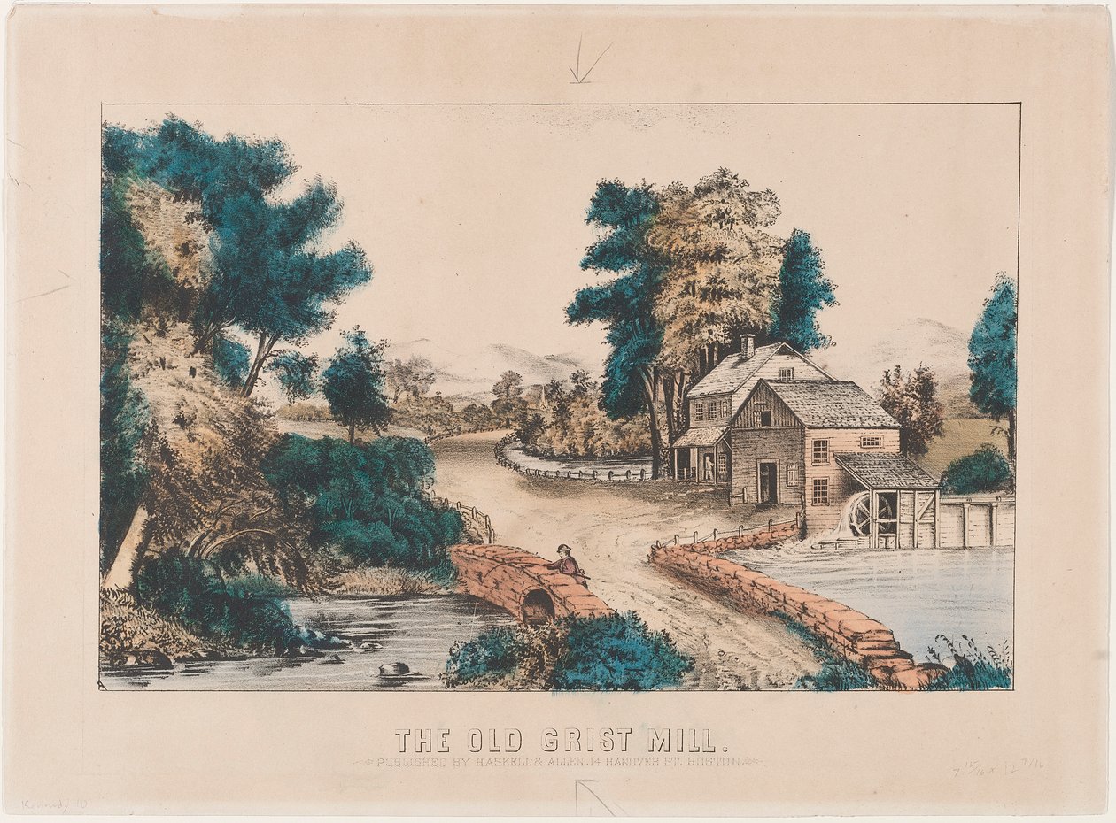 Le vieux moulin à grains - Anonymous