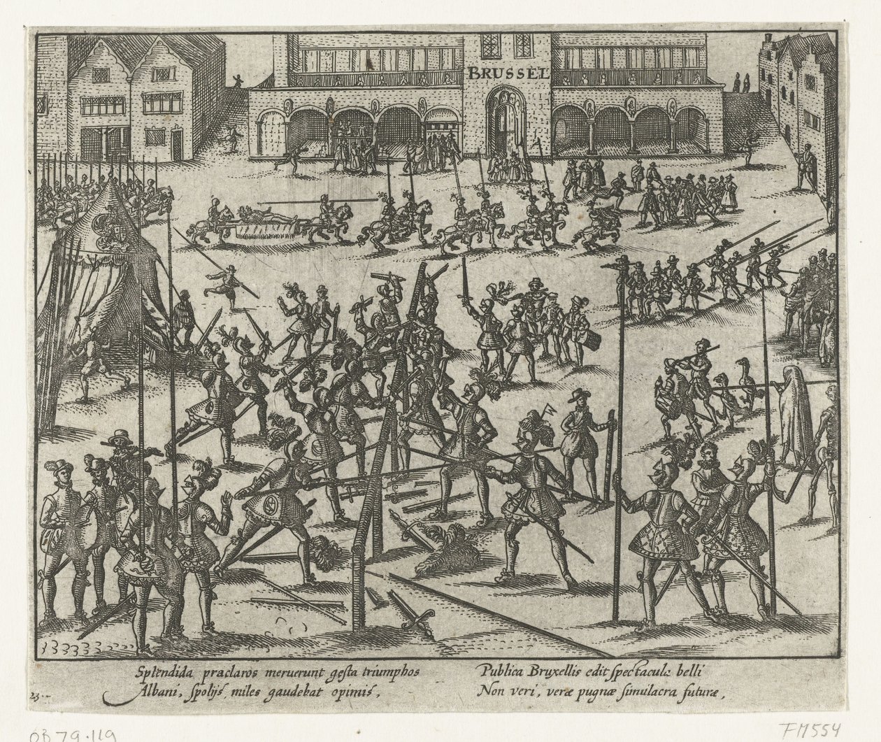 Tournoi sur la Grand-Place de Bruxelles, 1569 - Anonymous