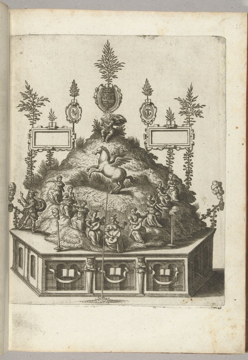 Scène avec Apollon sur le Parnasse, 1594 - Anonymous