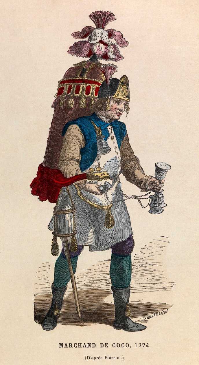 Vendeur de noix de coco en 1774 - Anonymous Anonymous