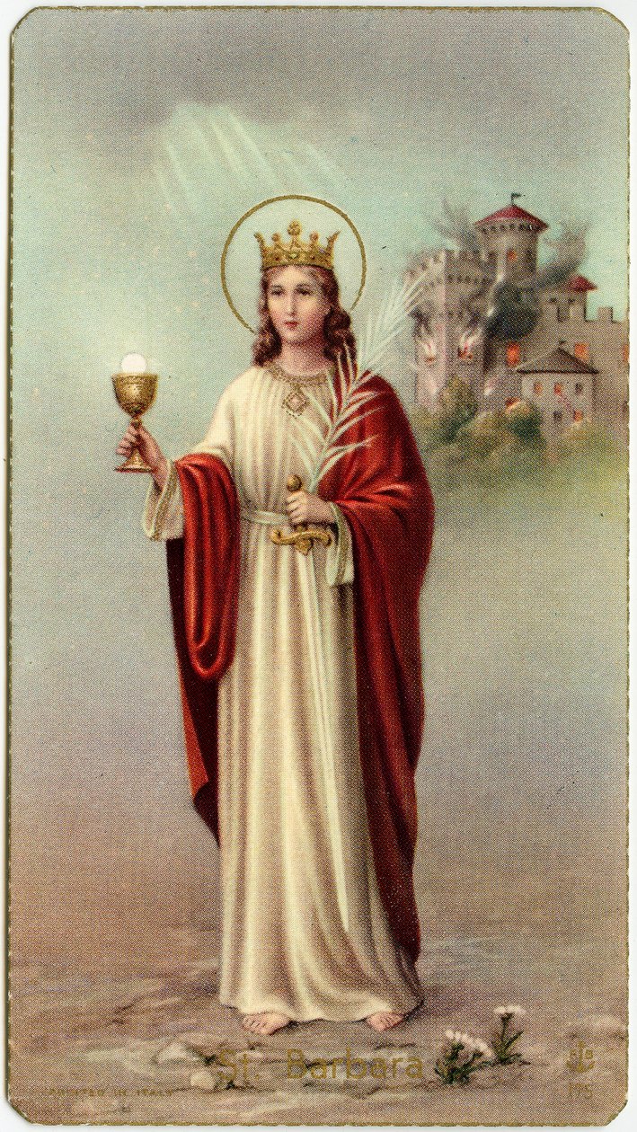 Image pieuse : Sainte Barbe - Anonymous Anonymous