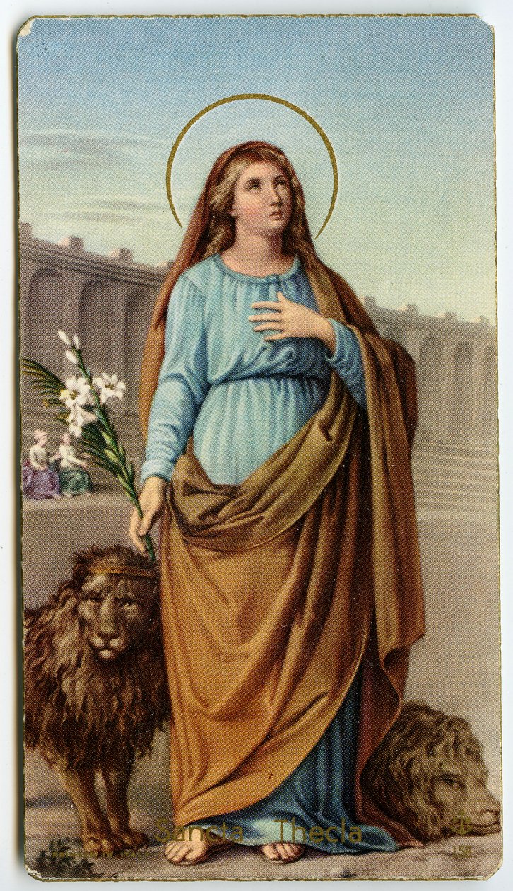 Image pieuse : Sainte Thècle (chromolithographie) - Anonymous Anonymous