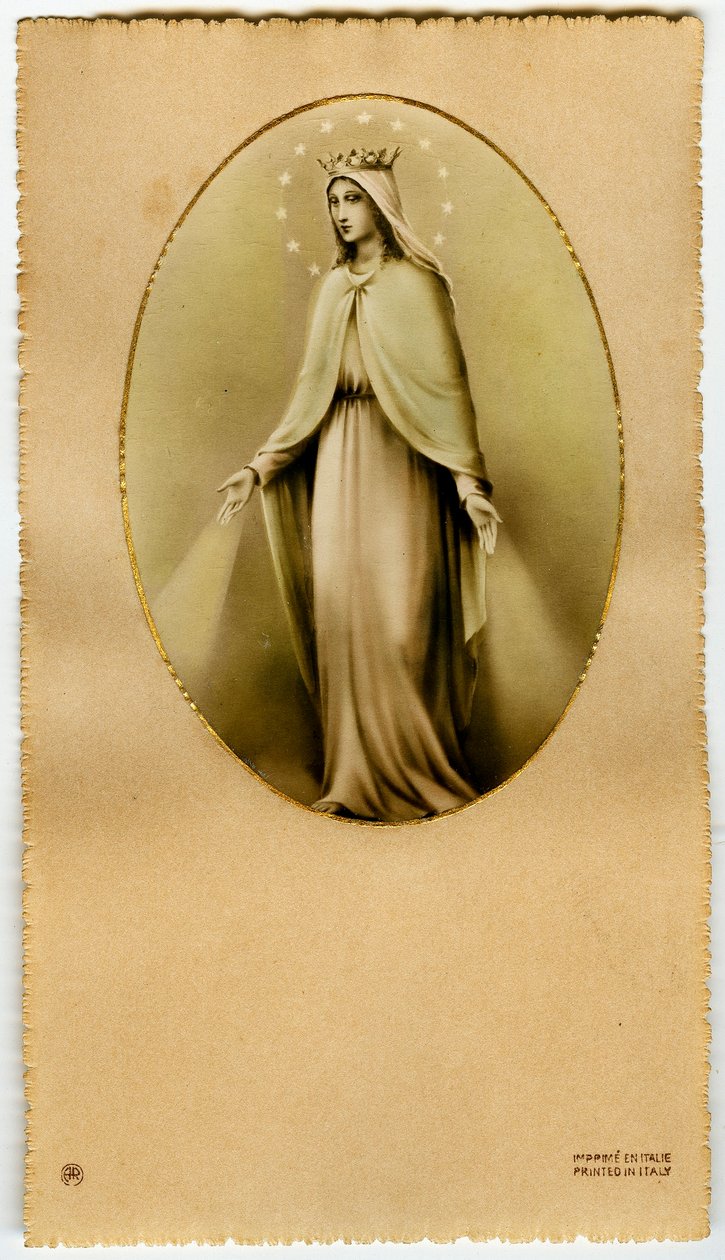 Image pieuse : La Vierge Marie - Anonymous Anonymous