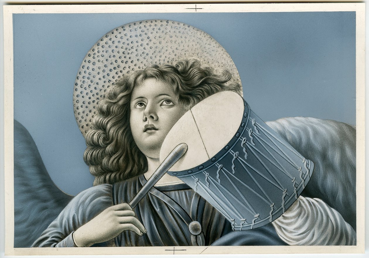 Image pieuse : Un ange musicien - Anonymous Anonymous