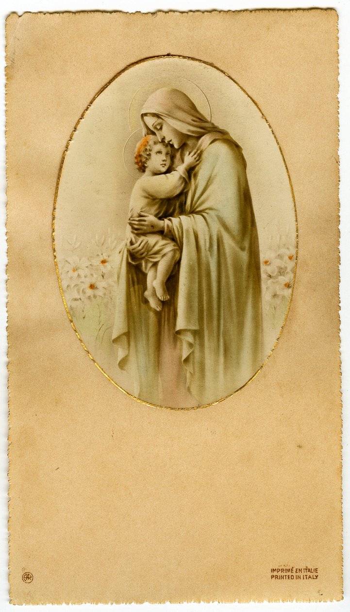 Vierge avec enfant (gravure) - Anonymous Anonymous