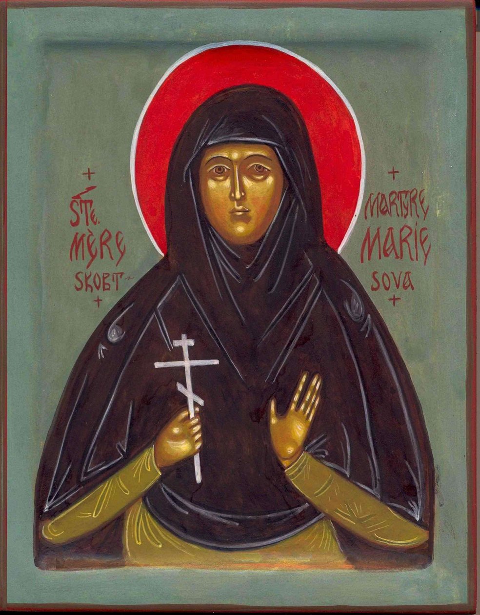 Sainte Mère Maria, 20e siècle - Anonymous Russian icon painter