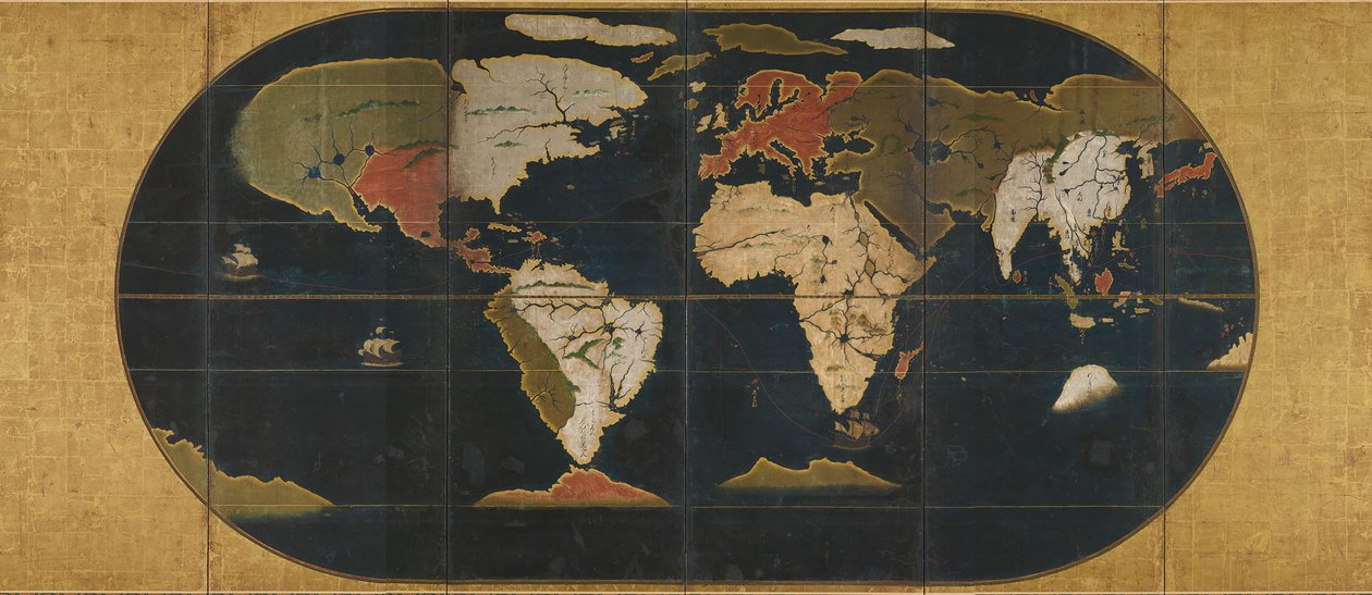 Carte du monde, 16e siècle - Anonymous master.