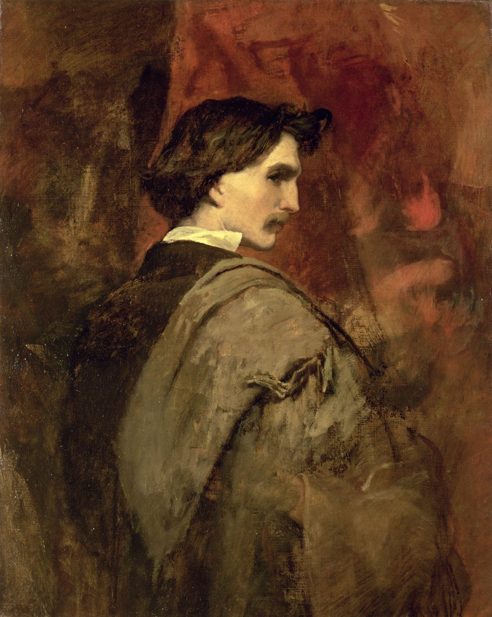 Autoportrait, c.1860 - Anselm Feuerbach
