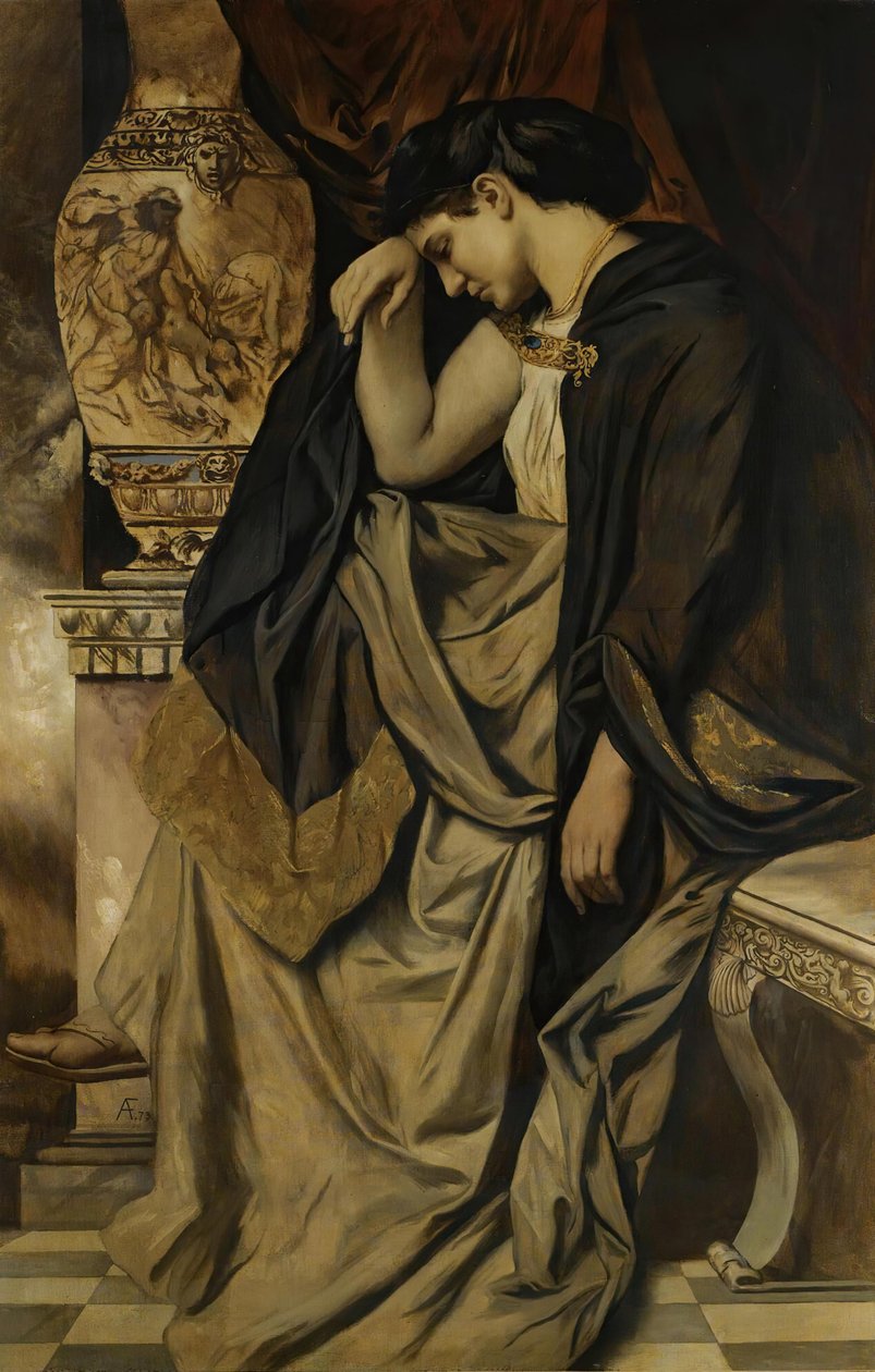 Allemand : Medea an der Urne - Anselm Feuerbach