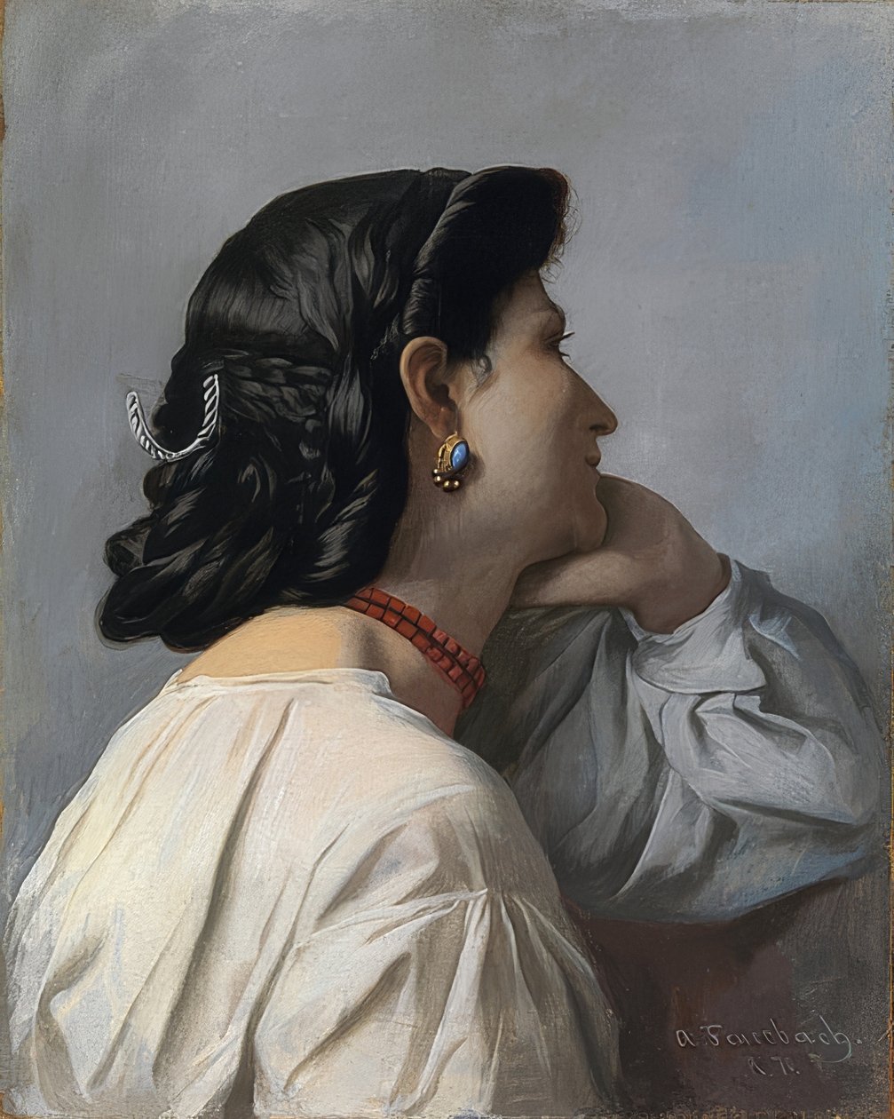 Iphigénie (Étude de tête) - Anselm Feuerbach