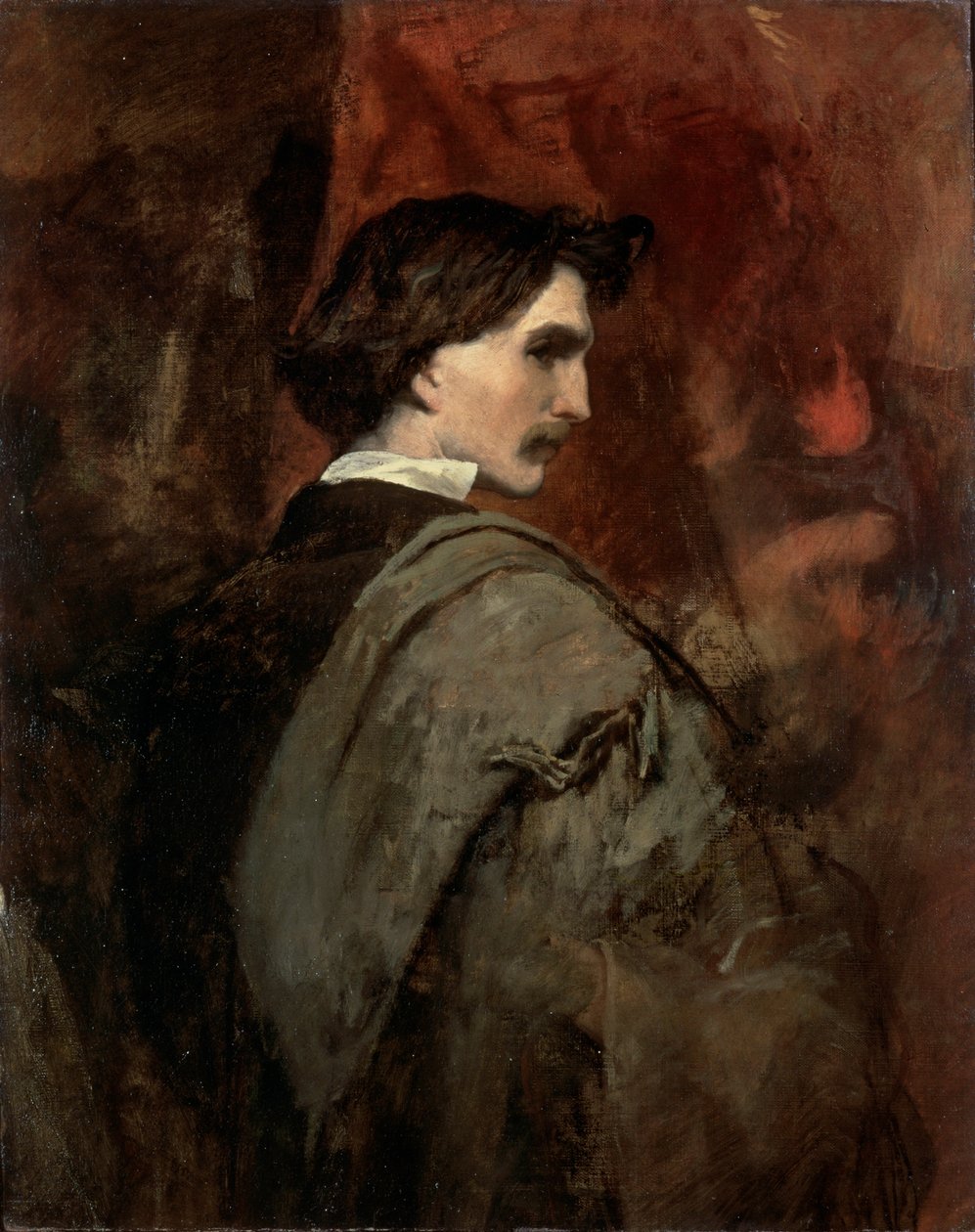 Autoportrait, vers 1854-1858 - Anselm Friedrich Feuerbach