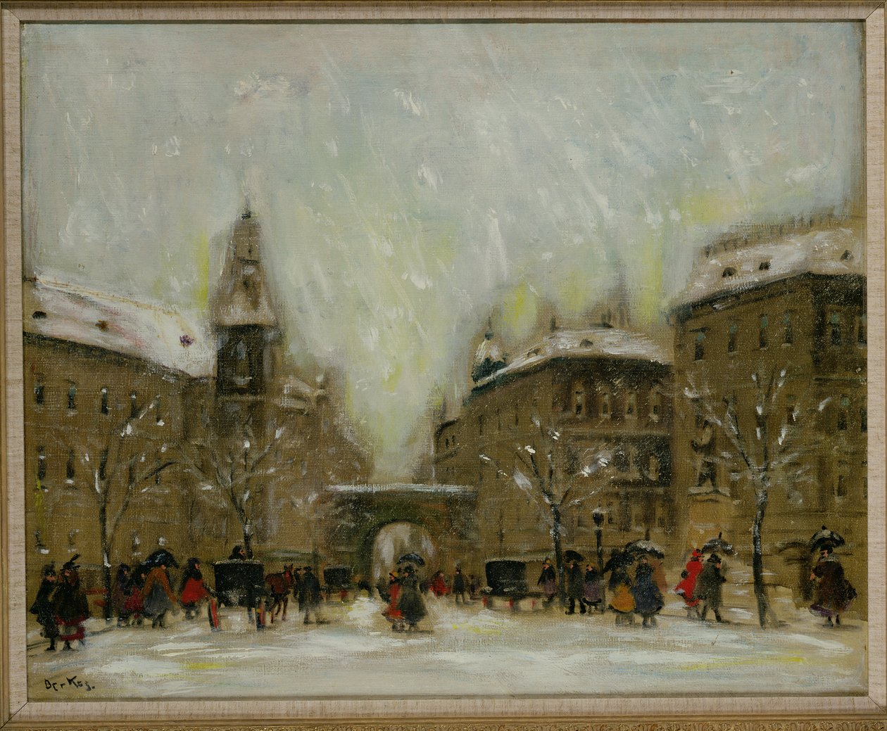 Budapest sous la neige - Antal Berkes