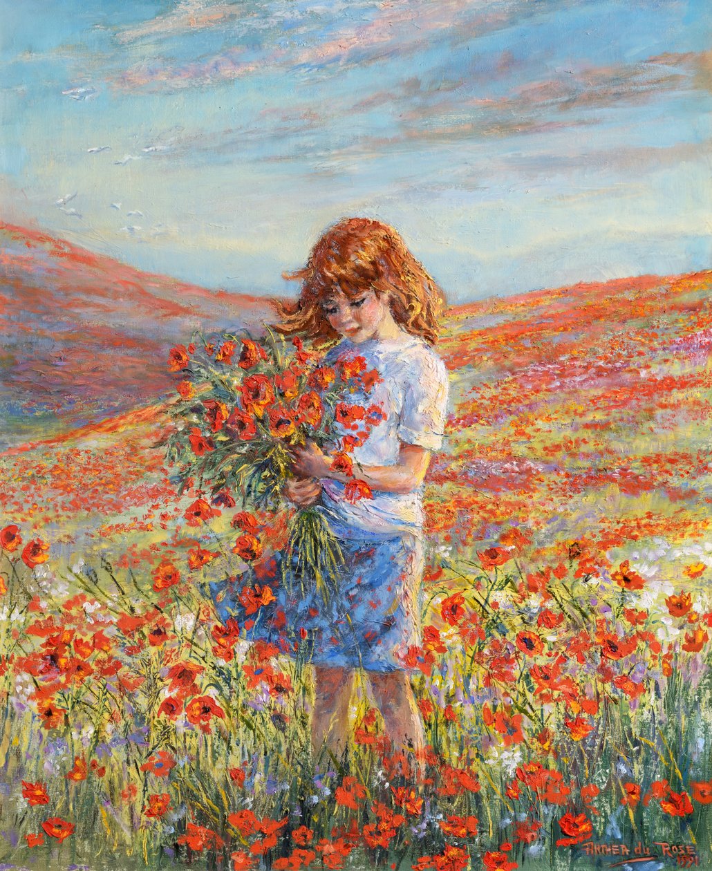 Mandy parmi les coquelicots - Anthea Durose