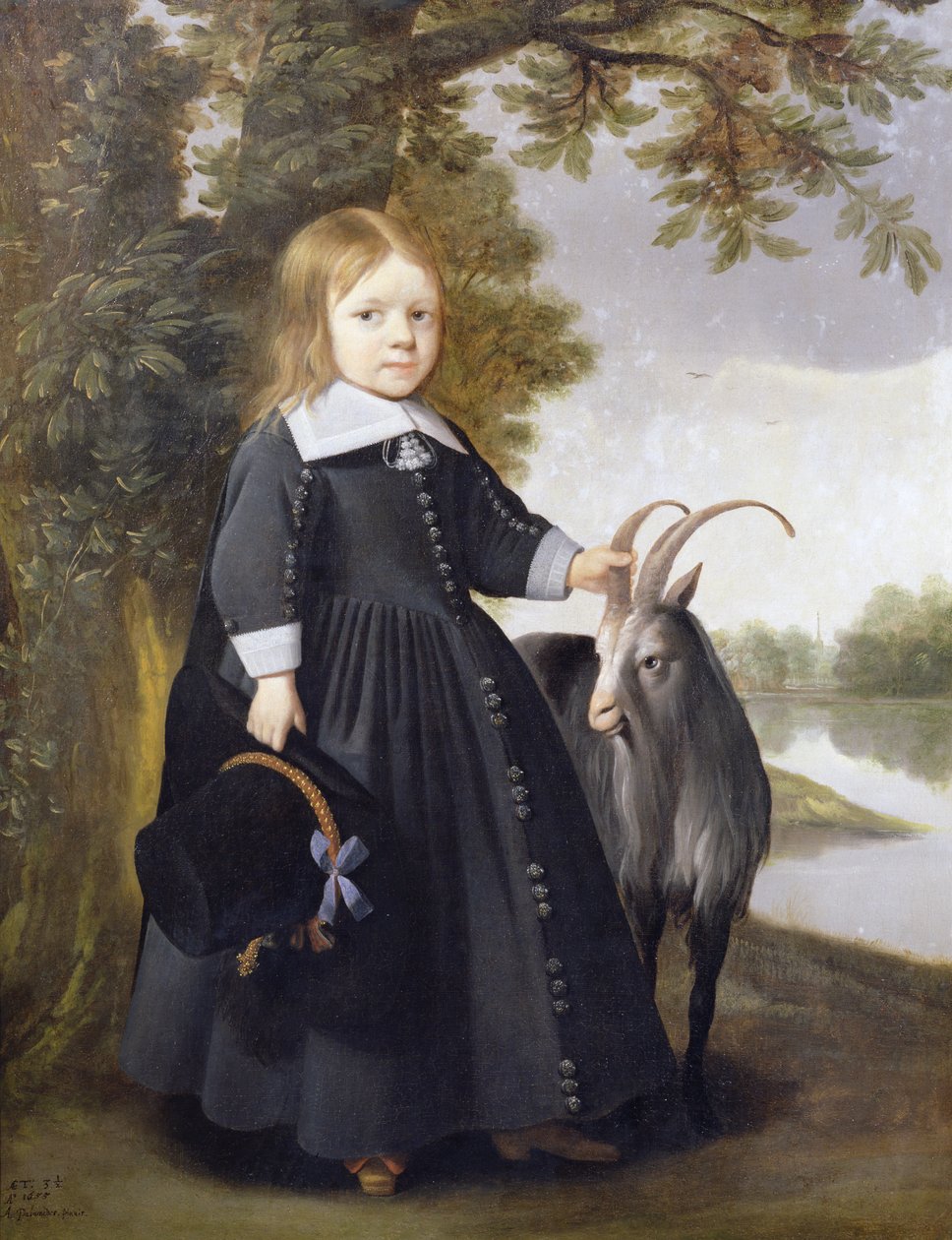 Enfant et chèvre, 1655 - Anthonie Palamedesz