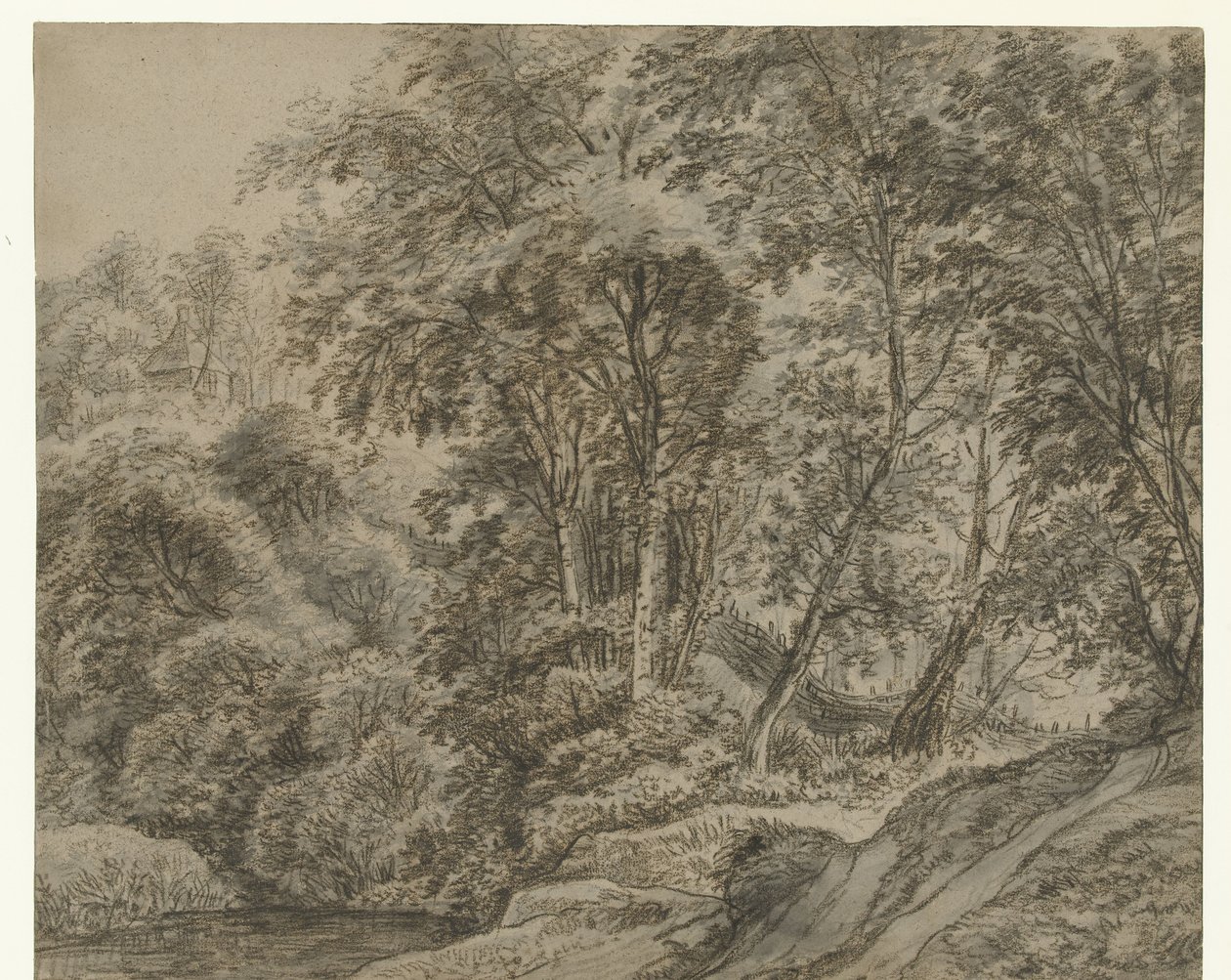 Paysage forestier près de Nimègue - Anthonie Waterloo