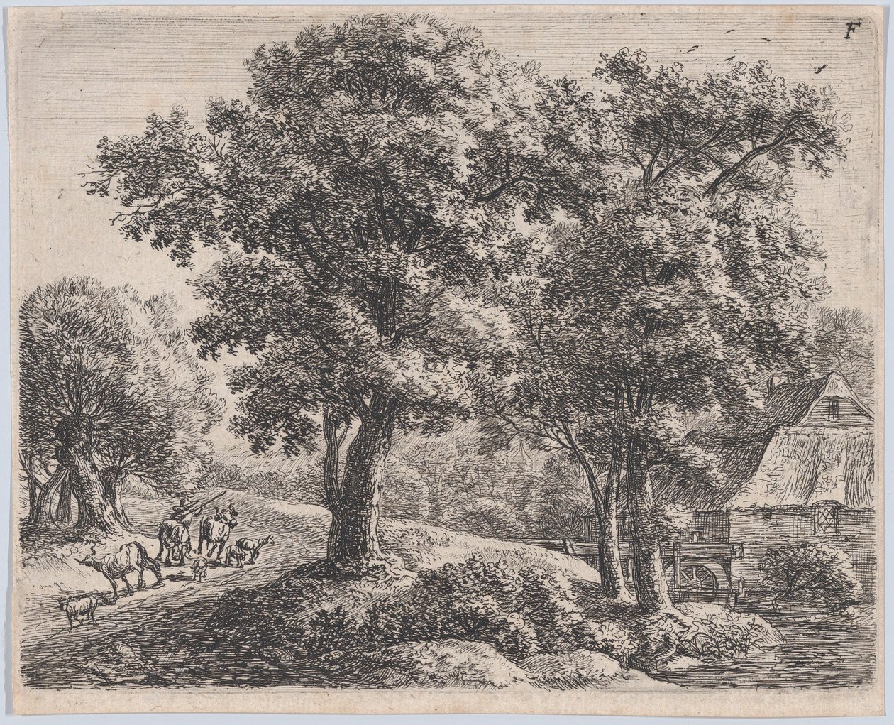 Le Berger et le Moulin - Anthonie Waterloo