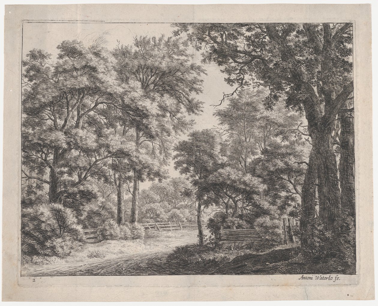 Les Bosquets taillés, 17ème siècle - Anthonie Waterloo