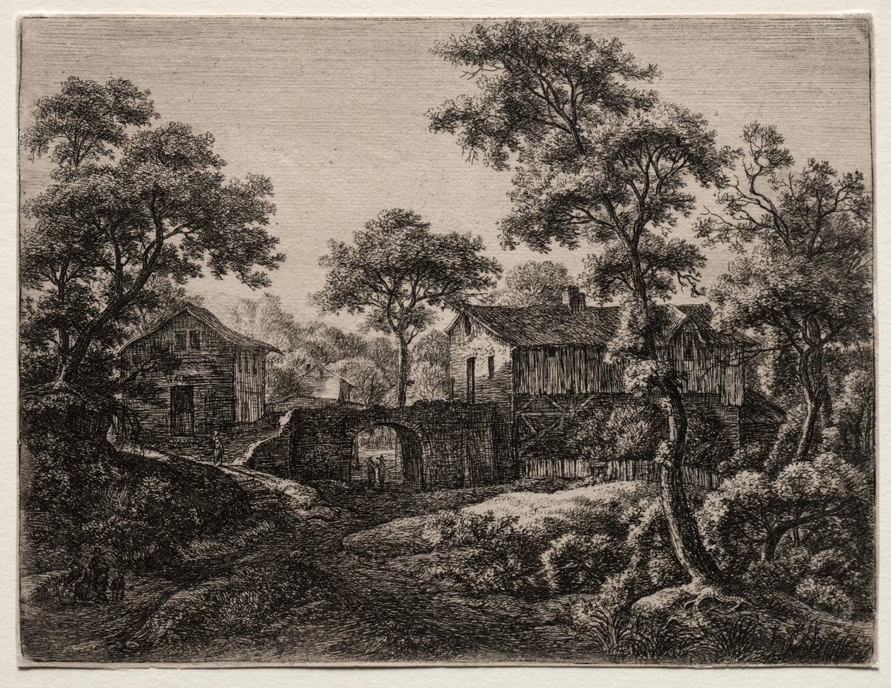 Douze paysages (H.95-106): La porte - Anthonie Waterloo