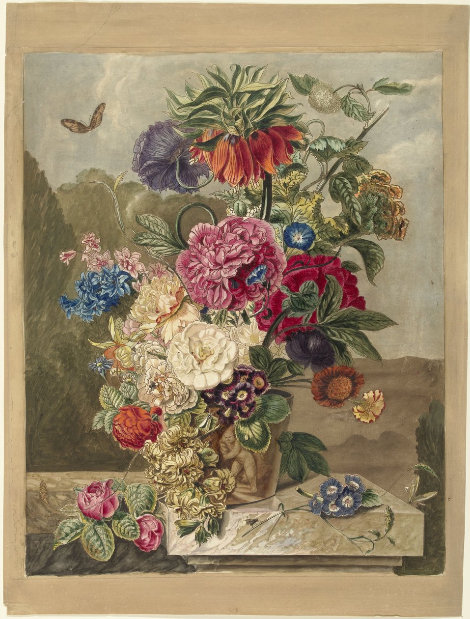 Bouquet de fleurs - Anthonie van den Bos