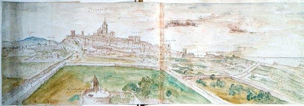 Vue de Tarragone - Anthonis van den Wyngaerde