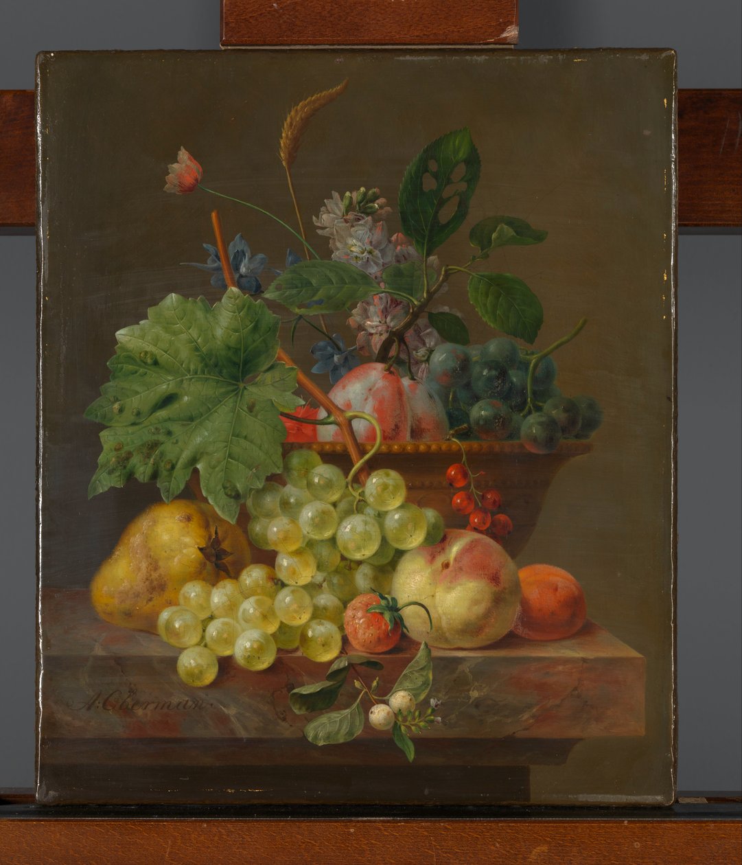 Nature morte de fruits dans un bol en terre cuite - Anthony Oberman