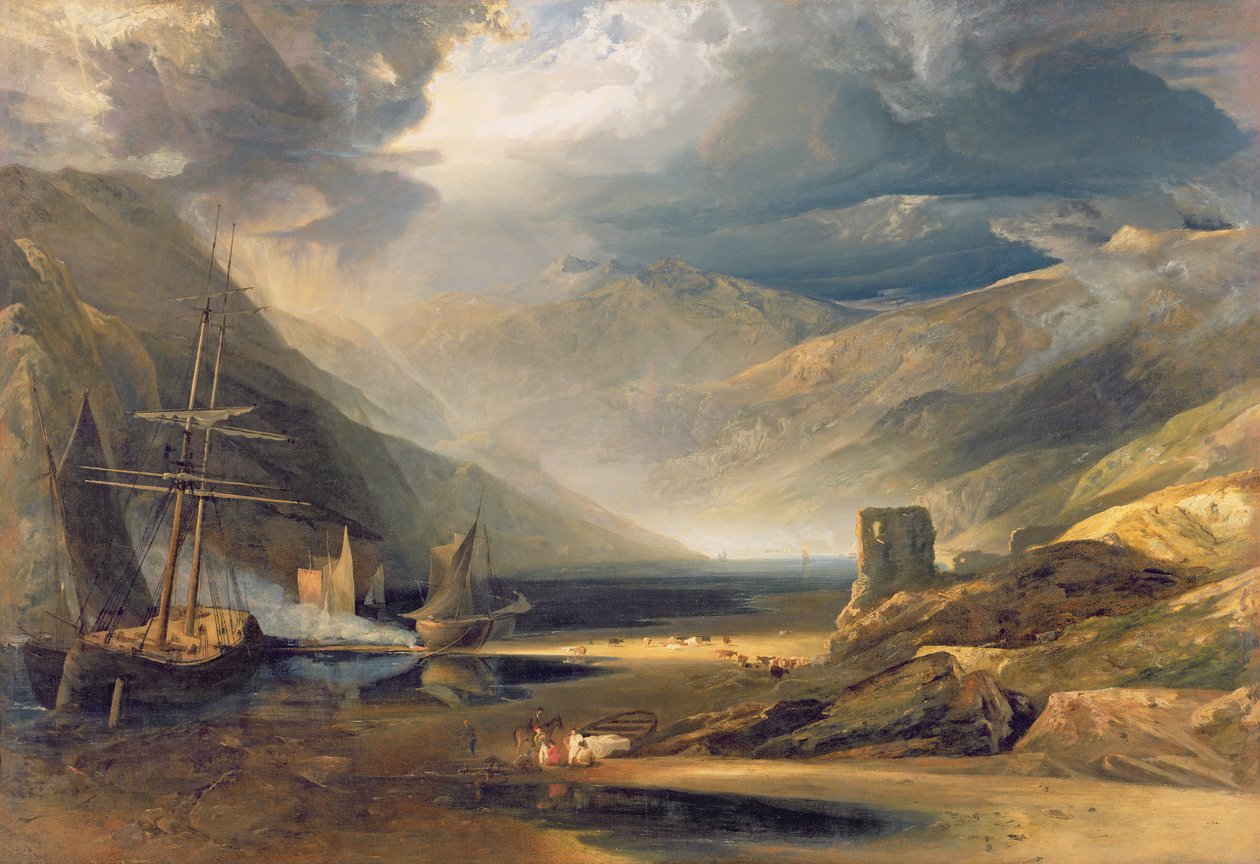 Une tempête passant sur la côte du Merionethshire, 1818 - Anthony Vandyke Copley Fielding