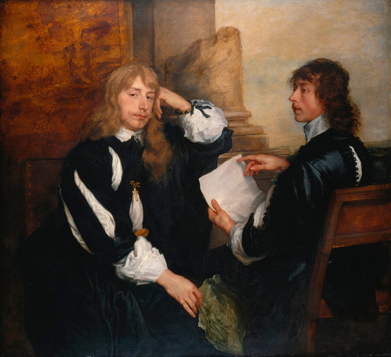 Thomas Killigrew et peut-être Lord William Crofts - Anthony van Dyck