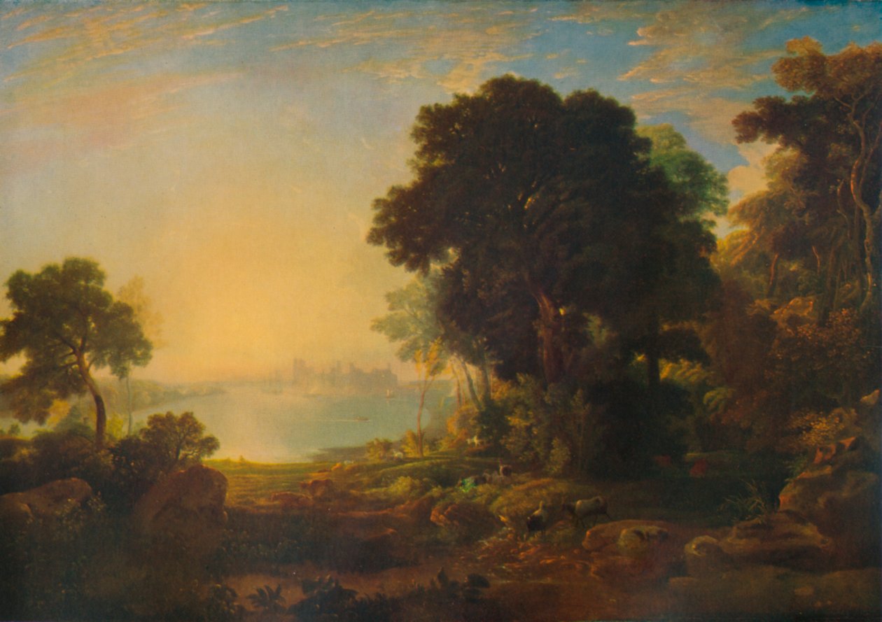 Château de Carnarvon, vers 1815-1819, 1935 - Anthony Vandyke Copley Fielding