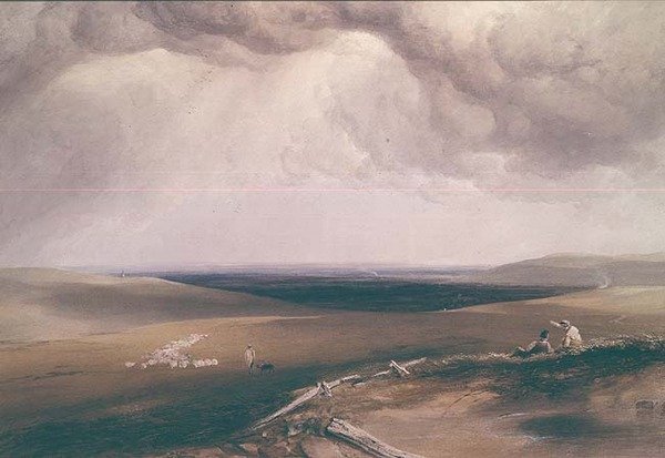 Sur les South Downs - Anthony Vandyke Copley Fielding