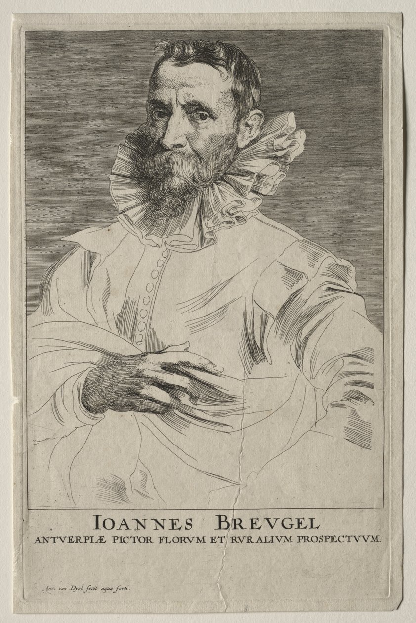Portrait de Jan Brueghel - Anthony van Dyck