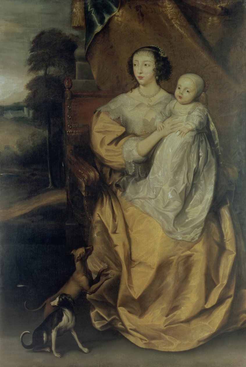 Reine Henriette Marie (1609-69) c.1640 - Anthony van Dyck