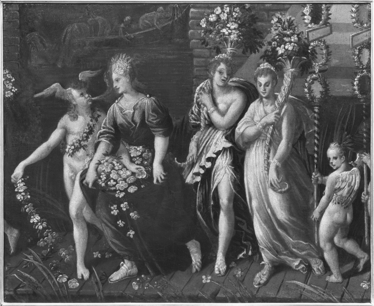 Triomphe du Printemps (détail) - Antoine Caron