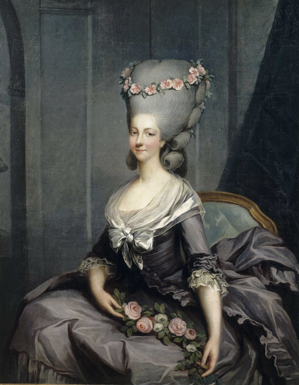 Portrait de Marie Louise Thérèse de Savoie, princesse de Lamballe (1749-1792) - Antoine François Callet