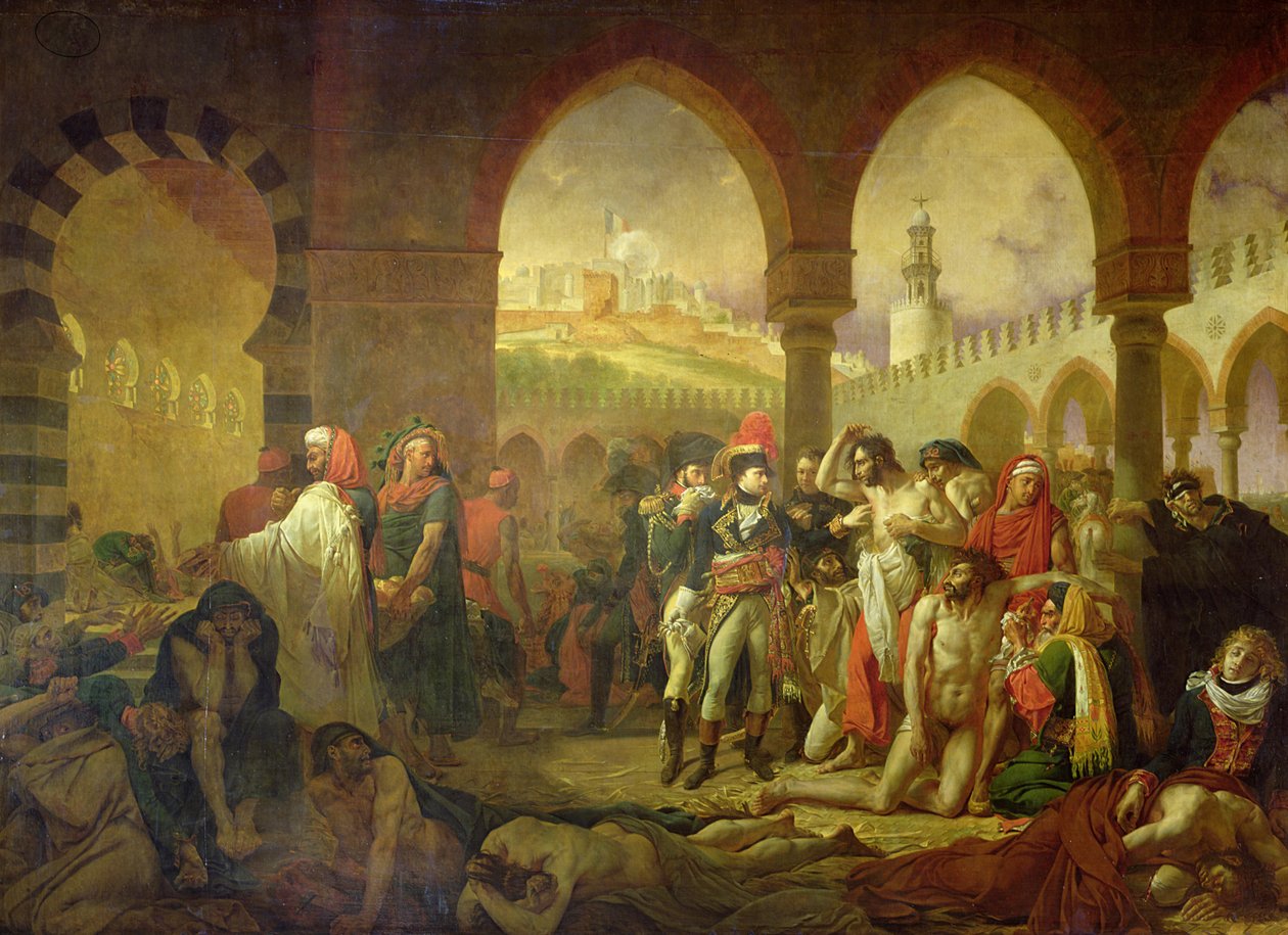 Napoléon Bonaparte visitant les pestiférés de Jaffa, 11 mars 1799, 1804 - Antoine Jean Gros